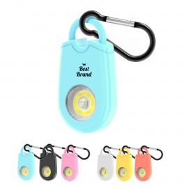 Logo Printed Bright LED Light Personal Alarm with Carabiner