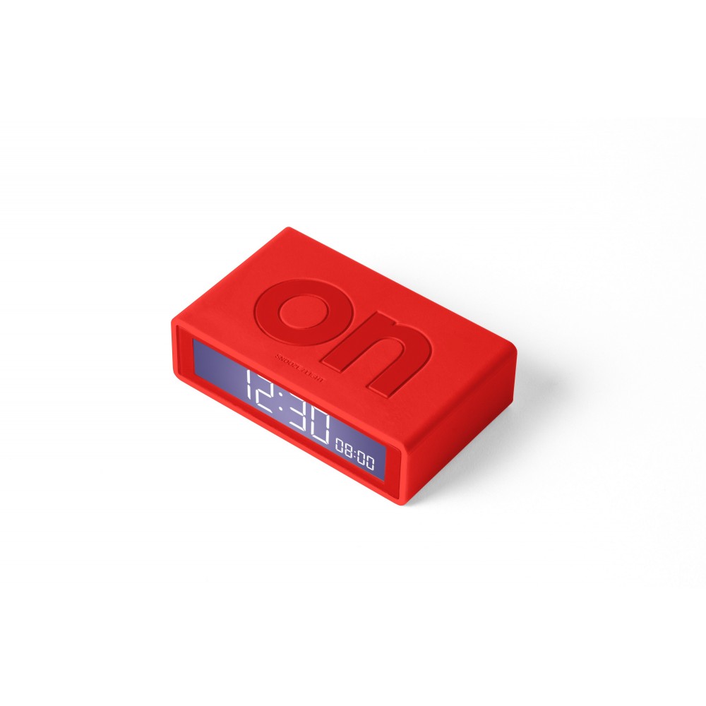 Flip + Travel Clock Red Custom Imprinted Flip + Travel Clock Red Custom Imprinted