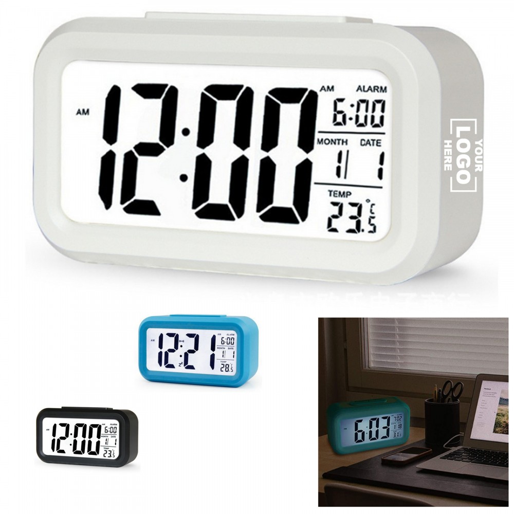 Logo Printed Rechargeable Digital Alarm Clock with USB Charging Logo Printed Rechargeable Digital Alarm Clock with USB Charging