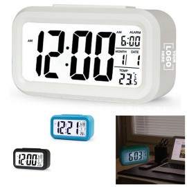 Logo Printed Rechargeable Digital Alarm Clock with USB Charging  Logo Printed Rechargeable Digital Alarm Clock with USB Charging