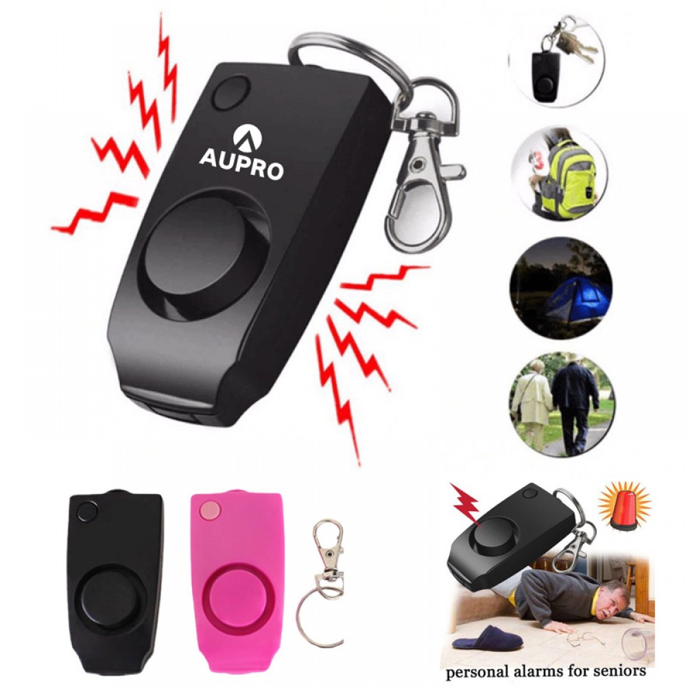 Safety Siren Keychain Loud Alarm Logo Printed