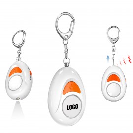 Logo Printed Egg Shaped Safety Alarm With Flashlight