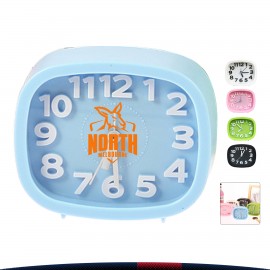 Logo Printed Candy Color Alarm Clock