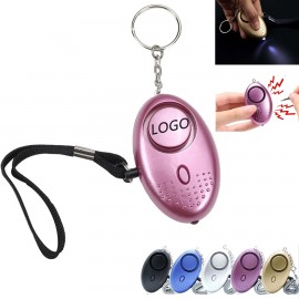 Custom Imprinted 130DB Security Alarm Keychain With LED Light