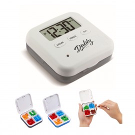 Electronic Timer Reminder Pill Box Custom Imprinted