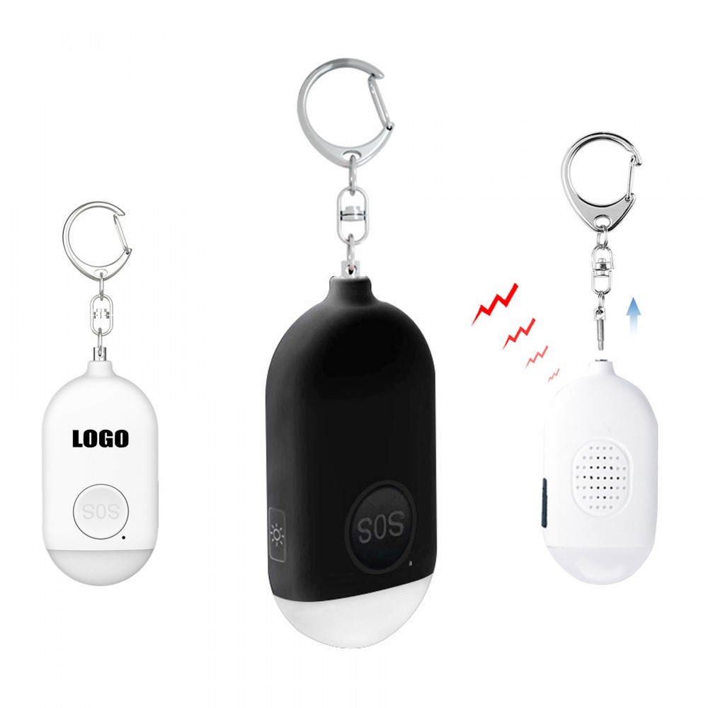Branded Rechargeable SOS Alarm w/Flashlight Branded Rechargeable SOS Alarm w/Flashlight