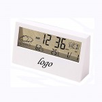 Creative Weather Display Transparent Small Alarm Clock Branded