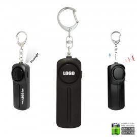 Custom Imprinted Bar Shaped Alarm Keychain With Flashlight