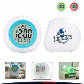 Logo Printed Color Change Round Clock