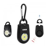 Carabiner Safety Alarm w/Flashlight Logo Printed