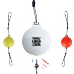 Round Safety Alarm Keychain With 120DB Panic Sound Custom Imprinted