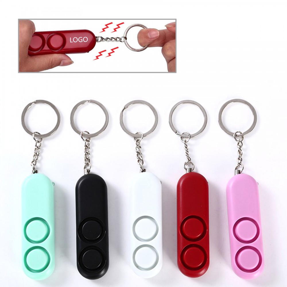 Bar Shaped Personal Safety Alarm Keychain Branded
