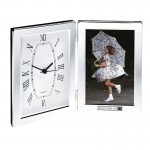 Logo Imprinted Jadis I Desk Clock & Photo Frame