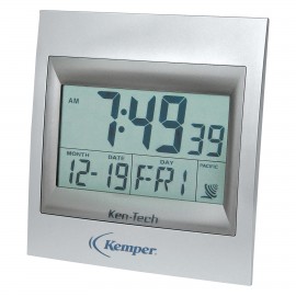 Clock - Square Atomic LCD Wall Clock Laser-etched  Clock - Square Atomic LCD Wall Clock Laser-etched