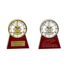 7.25" Executive Clock Laser-etched  7.25" Executive Clock Laser-etched