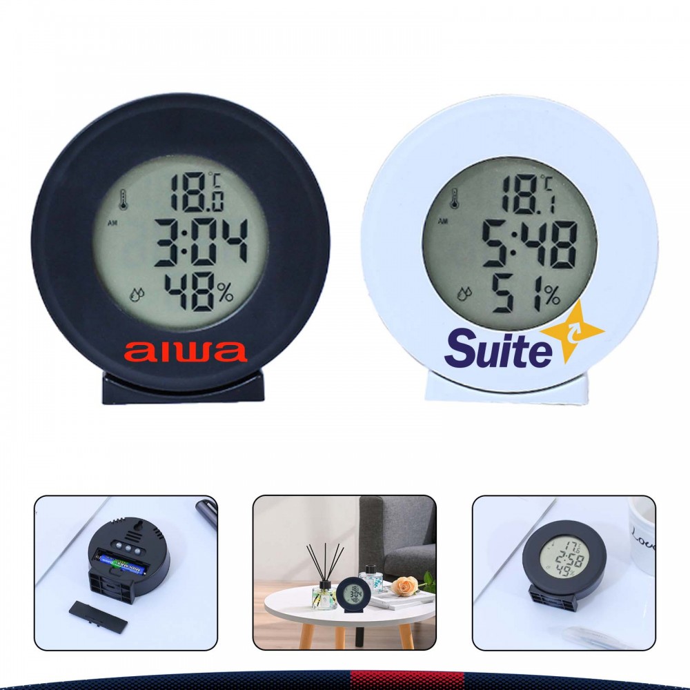 Logo Imprinted Round Alarm Clock