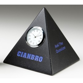 Logo Imprinted Pyramid Clock  Logo Imprinted Pyramid Clock