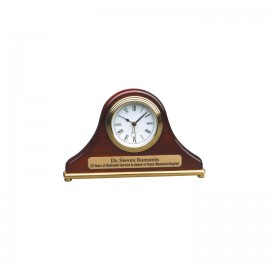 4.5" x 7.5" Rosewood Piano Finish Clock Custom Etched  4.5" x 7.5" Rosewood Piano Finish Clock Custom Etched