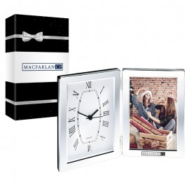 Logo Imprinted Jadis I Desk Clock & Photo Frame & Packaging