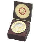 High gloss Finish World Time Captain's Clock Custom Etched