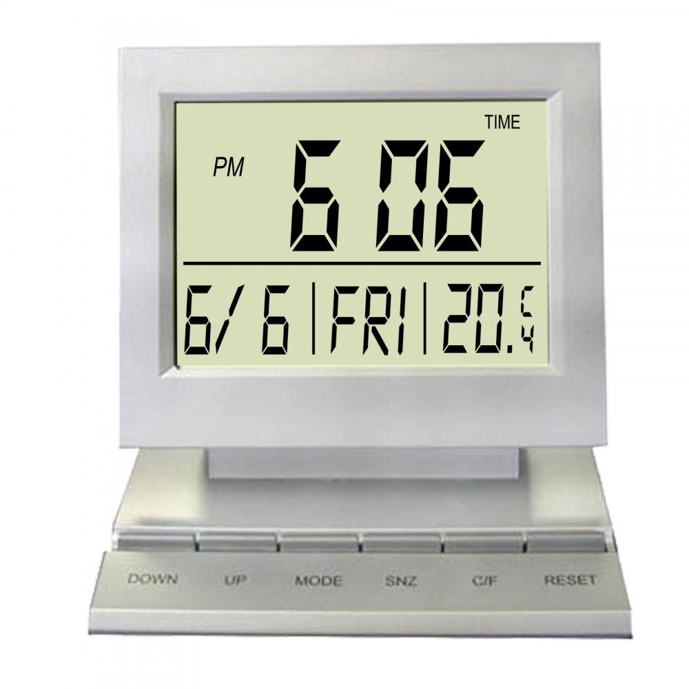 Desktop Multi-Function Digital Alarm Clock Logo Printed Desktop Multi-Function Digital Alarm Clock Logo Printed