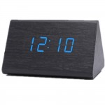Custom Imprinted Sound Control Wooden Alarm Clock