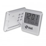 Custom Imprinted Large Display LCD Desk Clock