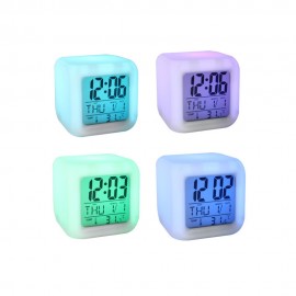 Color Change Digital Alarm Clock Custom Imprinted