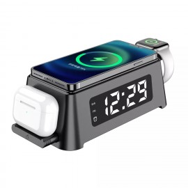 Logo Printed Fast Charging Station with Digital Clock