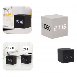 Custom Imprinted Wooden Digital Alarm Clock  Custom Imprinted Wooden Digital Alarm Clock
