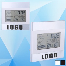 Logo Printed Weather Forecast Digital Desk Clock  Logo Printed Weather Forecast Digital Desk Clock