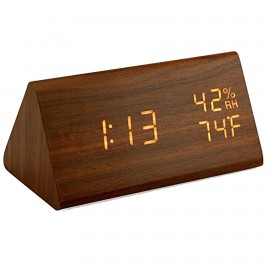 Custom Imprinted Wooden Digital Alarm Clock