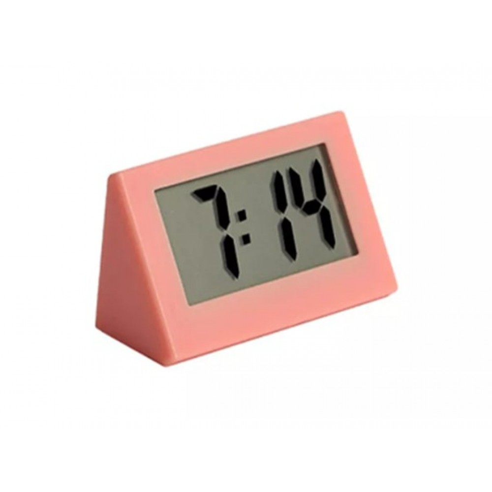 Mini Digital LCD Alarm Clock Logo Printed