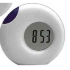 Logo Printed Round LCD Clock