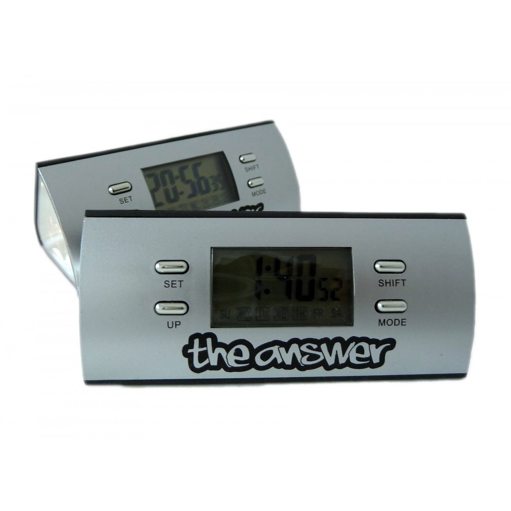 LCD Alarm Clock W/ Calendar & Flashlight Custom Imprinted LCD Alarm Clock W/ Calendar & Flashlight Custom Imprinted
