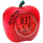 Apple Shaped Talking Alarm Clock (Red) Logo Printed