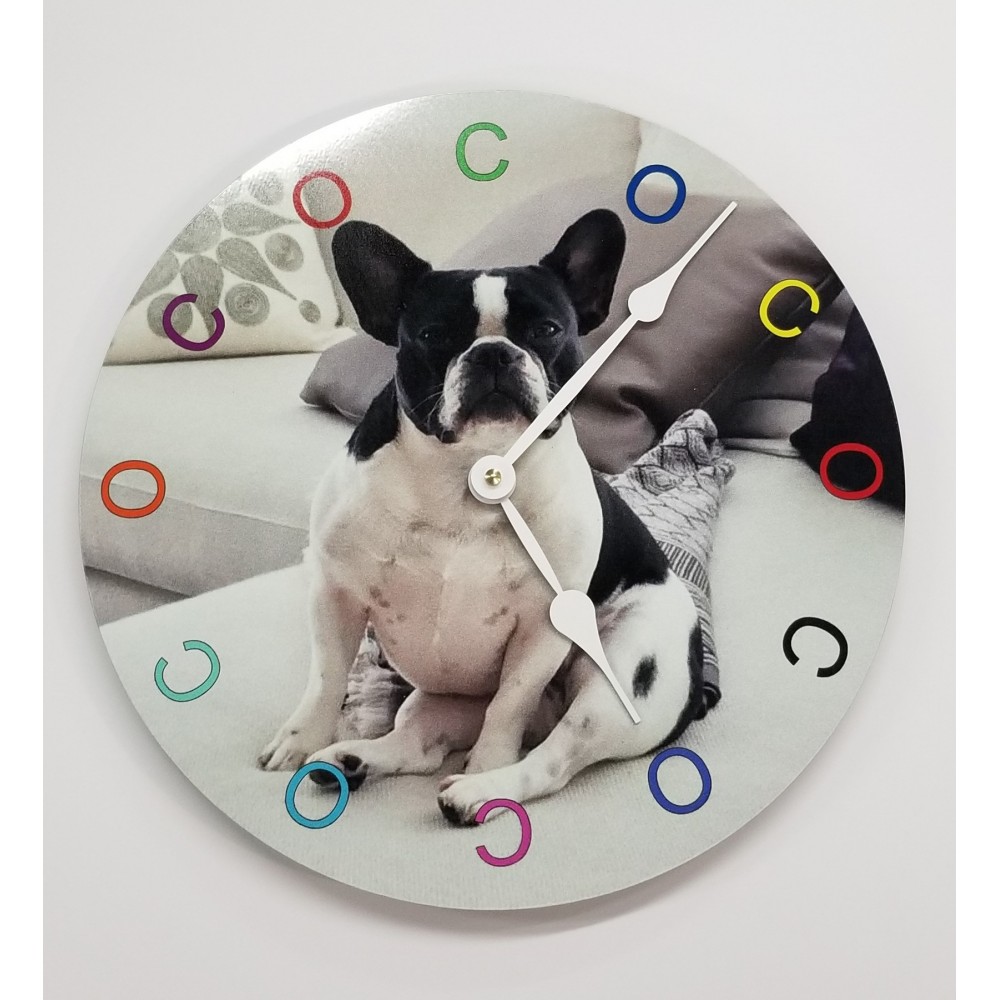 Custom Imprinted Round Clock 11.75" Round Sublimated Custom Imprinted Round Clock 11.75" Round Sublimated