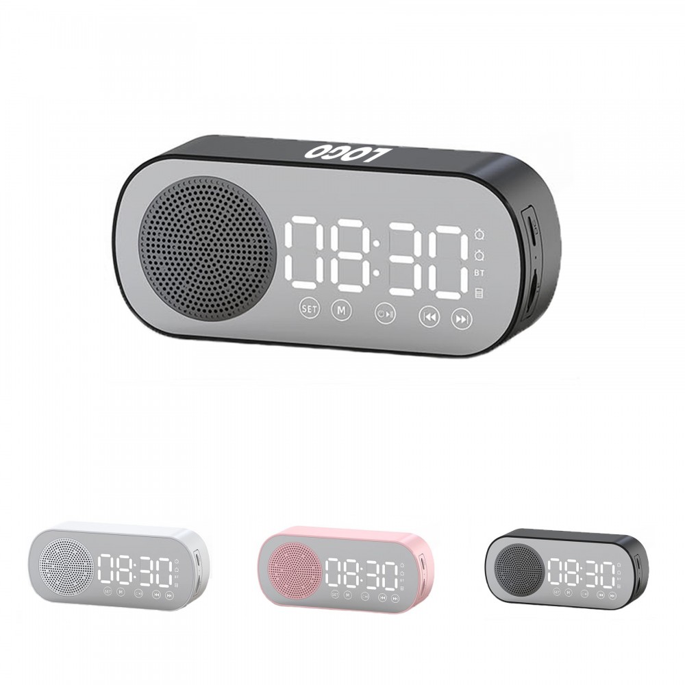 Branded Bluetooth Speaker with Digital Alarm Clock