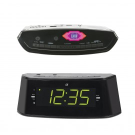 GPX Bluetooth Dual Alarm Clock Radio with Voice Assistance Branded
