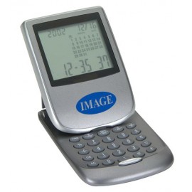Branded Slide-Up to Open Alarm Clock / Calculator / Calendar