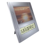 Picture Frame w/Digital Alarm Clock Display Branded