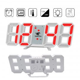 Custom Imprinted New Style 3D LED Digital Wall Clock Home Acrylic Desk Clock