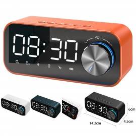 Branded Digital Alarm Clock With Bluetooth Speaker