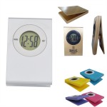 Logo Printed Clip Table LCD Digital Clock