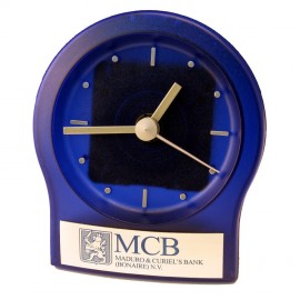 Analog Quartz Desk Clock Branded