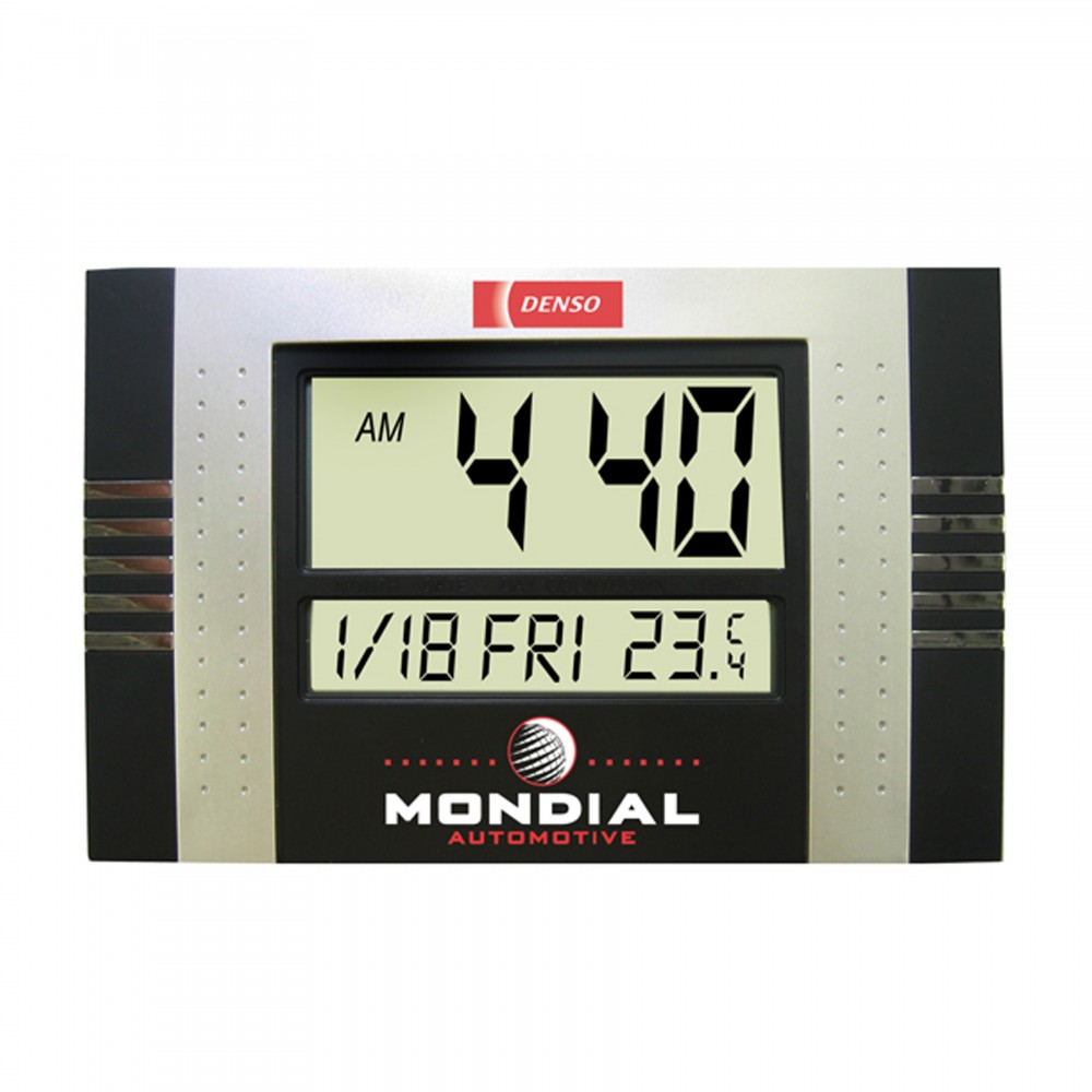 Branded Calendar Wall/ Desk Alarm Clock (Black)