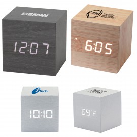 Digital Cube Clock Logo Printed  Digital Cube Clock Logo Printed