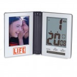 Digital Travel Alarm Clock with Photo Frame Custom Imprinted
