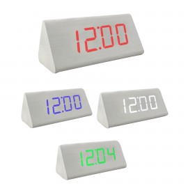 LED Wooden Alarm Clock Custom Imprinted