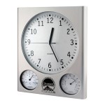 Logo Printed Weather Station Wall Clock
